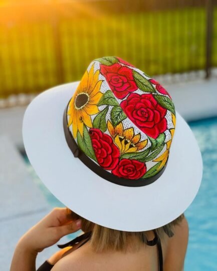 Flower Fedora Hat - Image 14