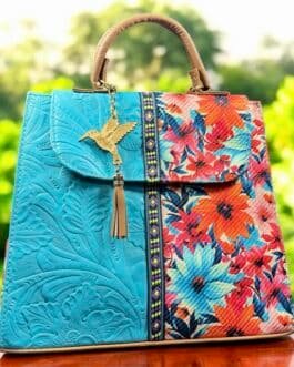 Handcrafted Artisan Backpack – “Mochila Artesanal” Blue (Multicolor) Premium Bag