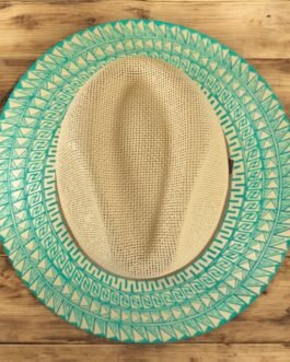 Custom Hand Painted Fedora Hat  Painted In Detail Unisex Size XL